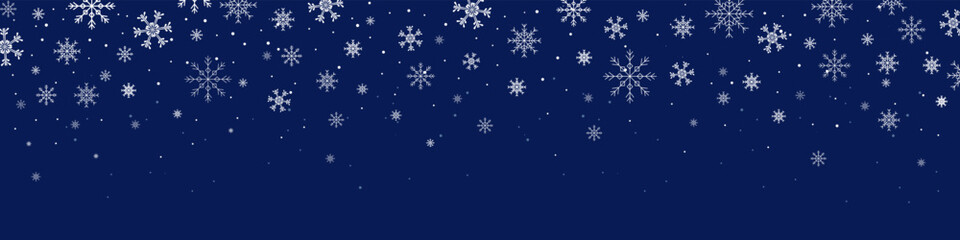 Fototapeta na wymiar Snowfall background. Snowflake background.