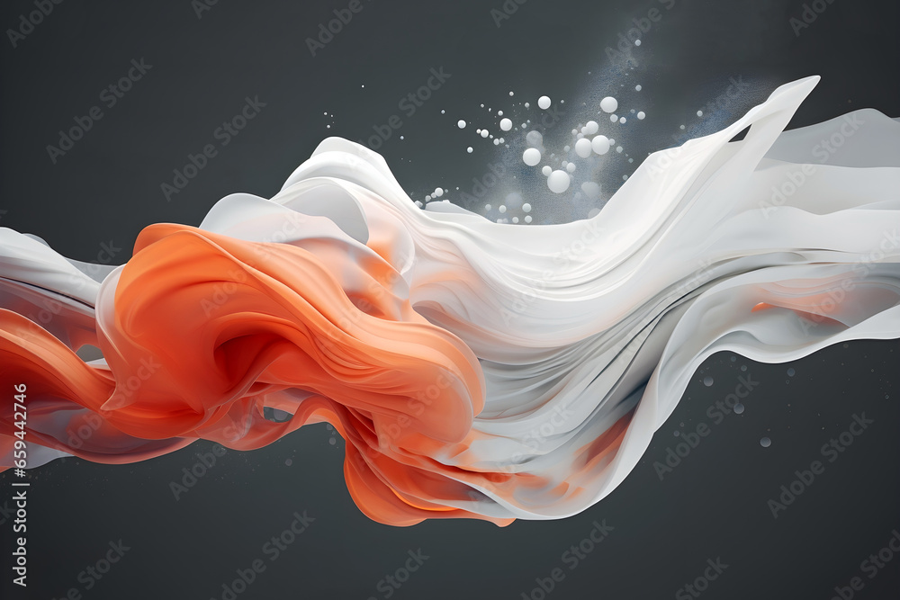 Canvas Prints abstract colorful gradient translucent wave background. modern glossy colorful translucent fluid mot