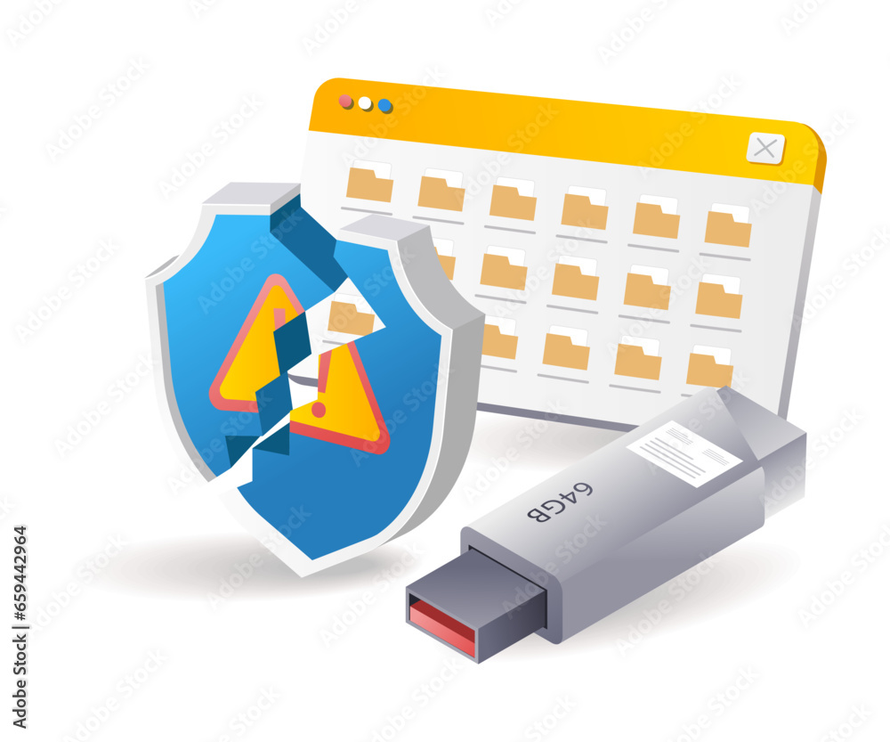 Poster Virus attacks portable data storage
