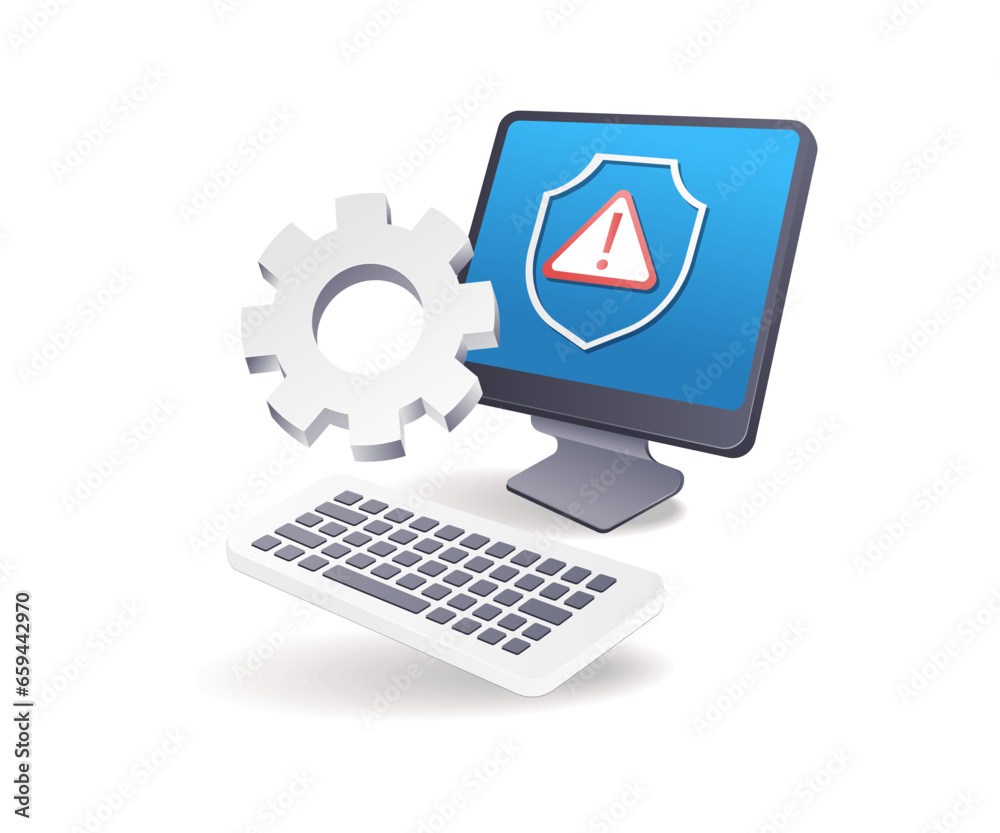 Aufkleber updated computer security alerts