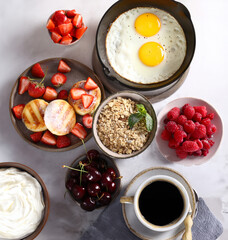 breakfast option for healthy eating fresh food