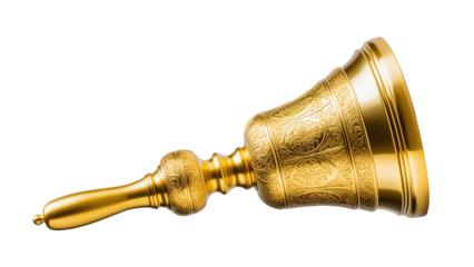 typical Santa Claus bell isolated on transparent background