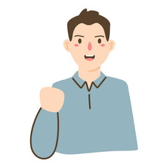 confident businessman in suit posing