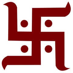 hindu swastik sign of divine - obrazy, fototapety, plakaty
