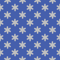 Floral pattern design template with flower motif. nature decorative background in flat style. repeat and seamless vector