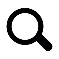 Black Single Search Icon 4