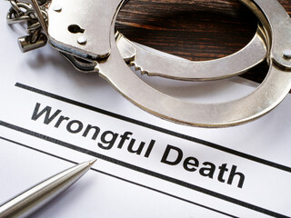 Documents about Wrongful death and metal handcuffs.