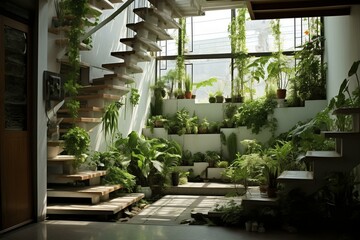 Indoor garden. Generative AI