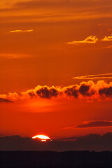 Versinkende Sonne