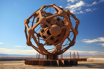 Monument of atomic tragedy. Generative AI
