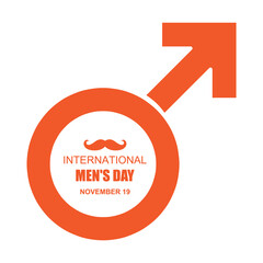 International Men's day design. Vector illustration flat design..eps