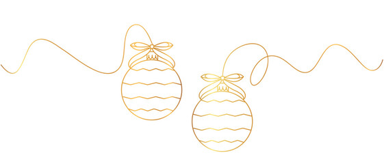 christmas vector , christmas ball line art style illustration vector eps 10