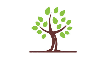 Tree green vector illustrations. roots mangrove tree vector design on a white background.