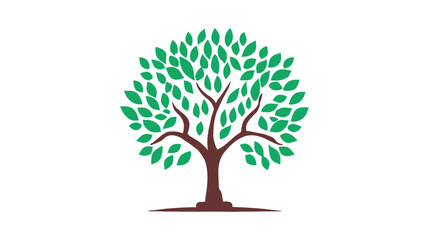 Tree green vector illustrations. roots mangrove tree vector design on a white background.