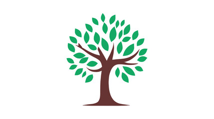 Tree green vector illustrations. roots mangrove tree vector design on a white background.