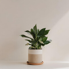 House plant in pot
