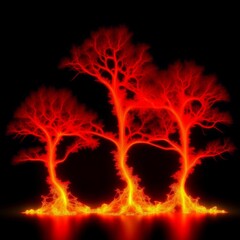 Lichtenberg-Figuren - trees made of fire.