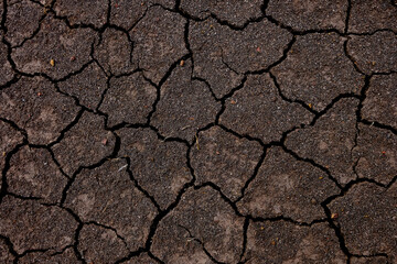 Wall texture soil dry crack pattern of drought lack of water of nature brown old broken background.