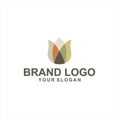 flower colour full logo vector company