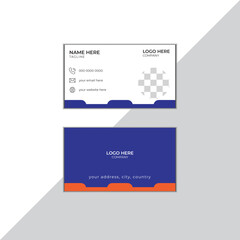 Creative and modern business card template Vector illustration.