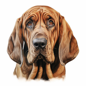 bloodhound portrait