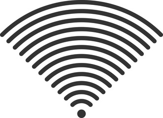 Free wi fi icon. Connection zone wifi vector symbol. Radio waves signal.