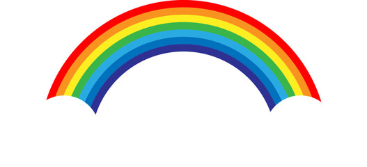 Rainbow vector illustration. Colorful abstract design. Color graphic symbol rain bow.