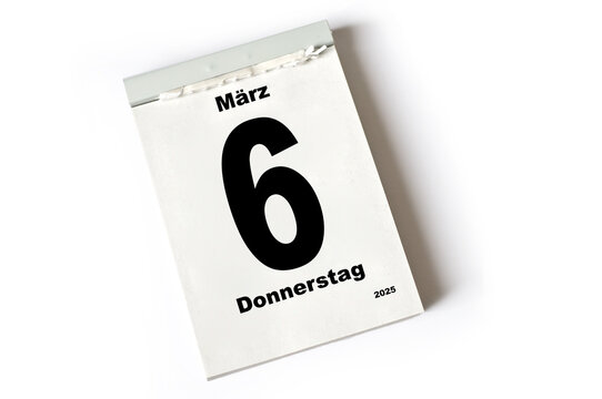 6. M&auml;rz 2025