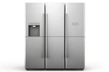 Refrigerator isolated on white background