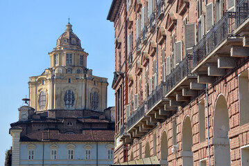 Turin, Piedmont, Italy. The baroque church of San Lorenzo