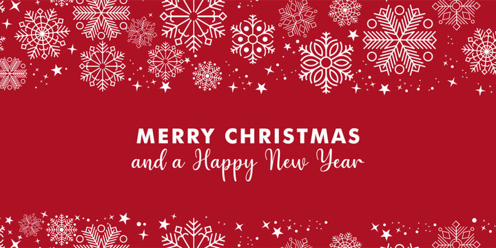 Snow red background. Christmas snowy winter design. White falling snowflakes, abstract landscape. Cold weather effect. Magic nature fantasy snowfall texture decoration. Vector illustration