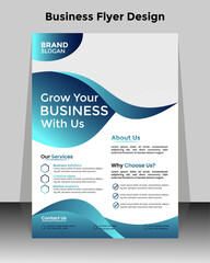 Corporate flyer or cover design for business identity and advertisement.