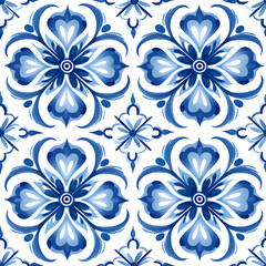 Delfts blue tiles, background.