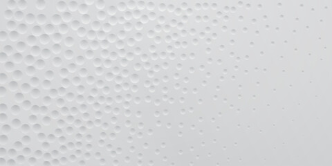 Abstract background in white colors with many concave small circles