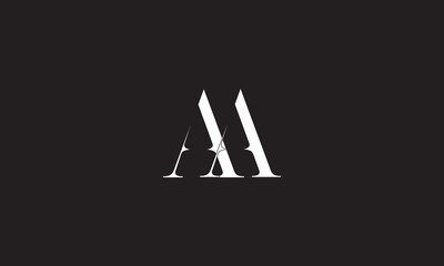 AA, A  Abstract Letters Logo Monogram