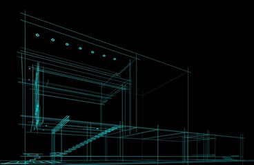 blueprint of the house