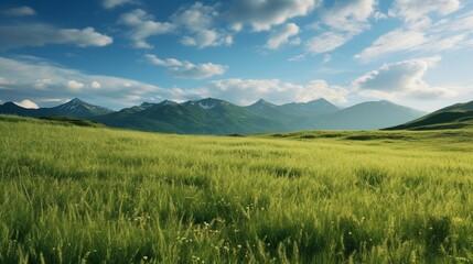 Obraz premium landscape with mountains and clouds