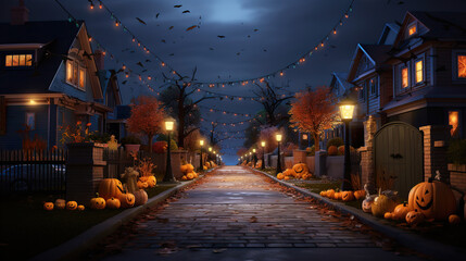 Fototapeta premium halloween pumpkin.Generative Ai