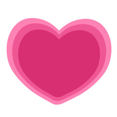 Heart-Shape and Love Icons for a Valentine's Day Celebration, Heart icon.  Romantic clipart sign. 