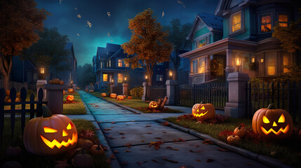 halloween pumpkin.Generative Ai