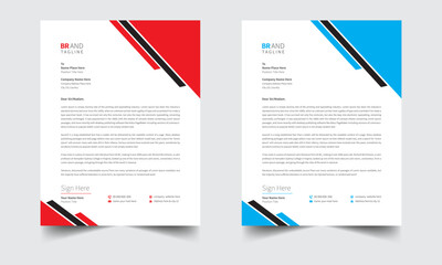 Simple letterhead design for all corporate offices. 