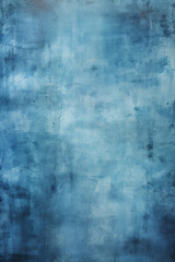 Obraz premium An abstract watercolor canvas in deep blue tones with a rugged grunge texture,