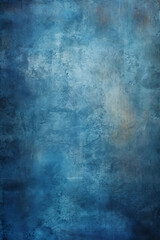Fototapeta premium An abstract watercolor canvas in deep blue tones with a rugged grunge texture,