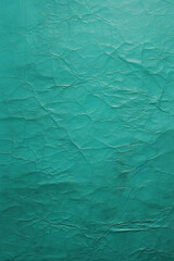 Fototapeta premium old paper texture, very lightly creased, ultra pigmented, bright turquoise color, birdseyeview, no shading highlights