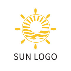 Sun Logo Vector Template