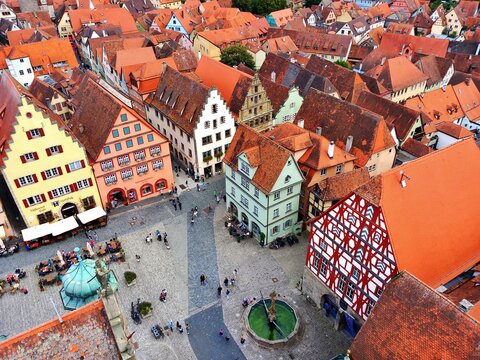 Rothenburg ob der Tauber, Blick vom Rathausturm
