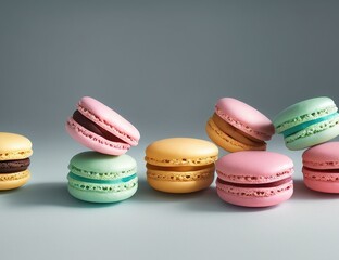 Colorful Macaroons on Multi Style