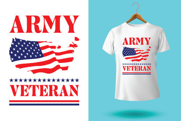 Fototapeta na wymiar Veterans Day T-shirt