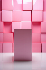 minimalistic texture. white and pink in an abstract interior. matte, pastel background.