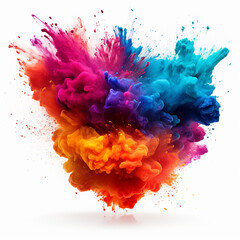 colorful splashes of paint